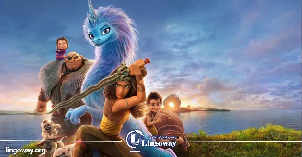 Newest Animated movies for learning english Raya and the last Dragon