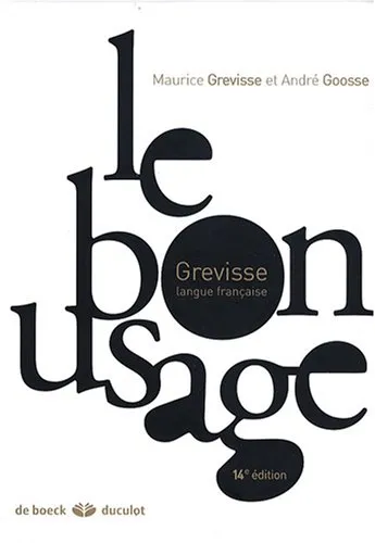 کتاب گرامر فرانسه Le bon usage